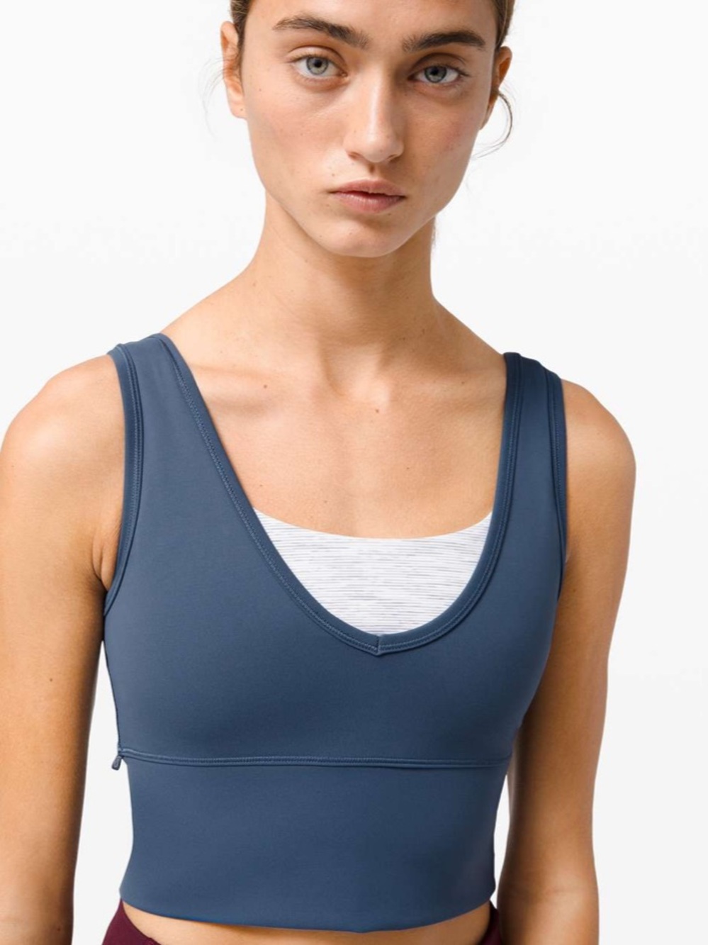 Lululemon Power Pivot Everlux Tank Top in Iron Blue